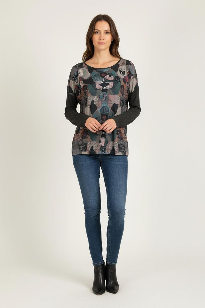 Sweat Multicolore - Taille XL/42 de la marque La Fée Maraboutée | PARAD75544 - Vendu par Paradigme - Image 1