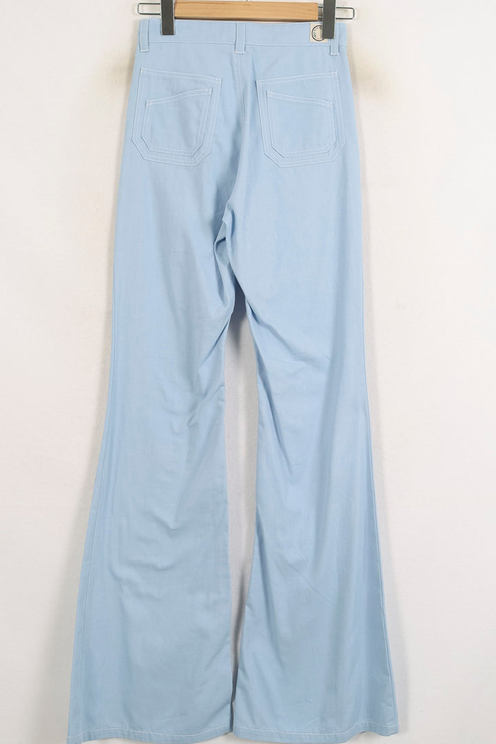 Pantalon Évasé Bleu Clair - Taille S/36 de la marque Ines de la Fressange Paris | PARAD75546 - Vendu par Paradigme - Image 4