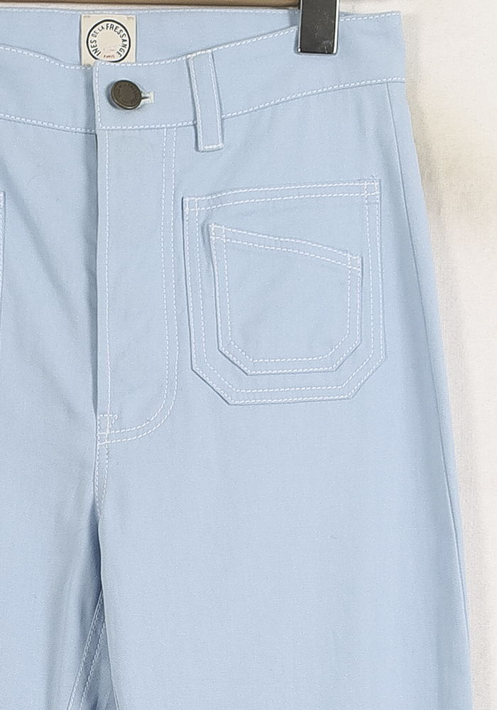 Pantalon Évasé Bleu Clair - Taille S/36 de la marque Ines de la Fressange Paris | PARAD75546 - Vendu par Paradigme - Image 3