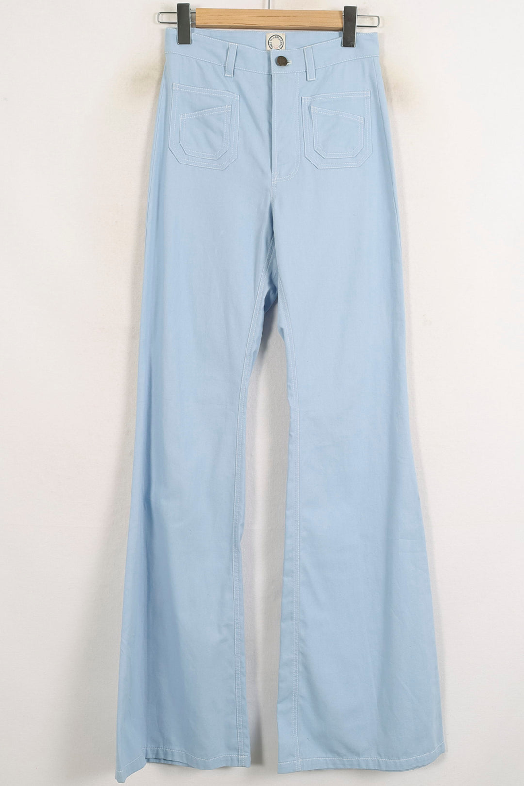 Pantalon Évasé Bleu Clair - Taille S/36 de la marque Ines de la Fressange Paris | PARAD75546 - Vendu par Paradigme - Image 2