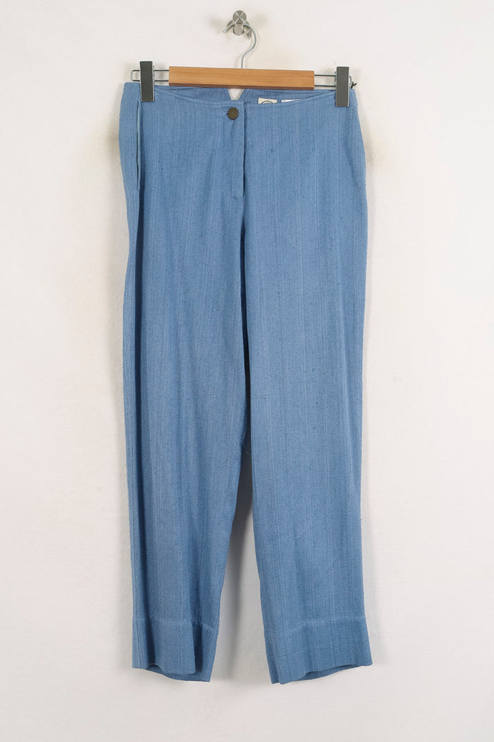 Pantalon Droit Bleu - Taille S/36 de la marque Ines de la Fressange Paris | PARAD75547 - Vendu par Paradigme - Image 2