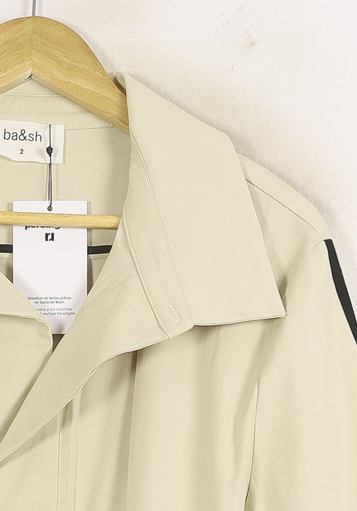 Robe Chemise Beige - Taille M/38 de la marque ba&sh | PARAD75548 - Vendu par Paradigme - Image 3