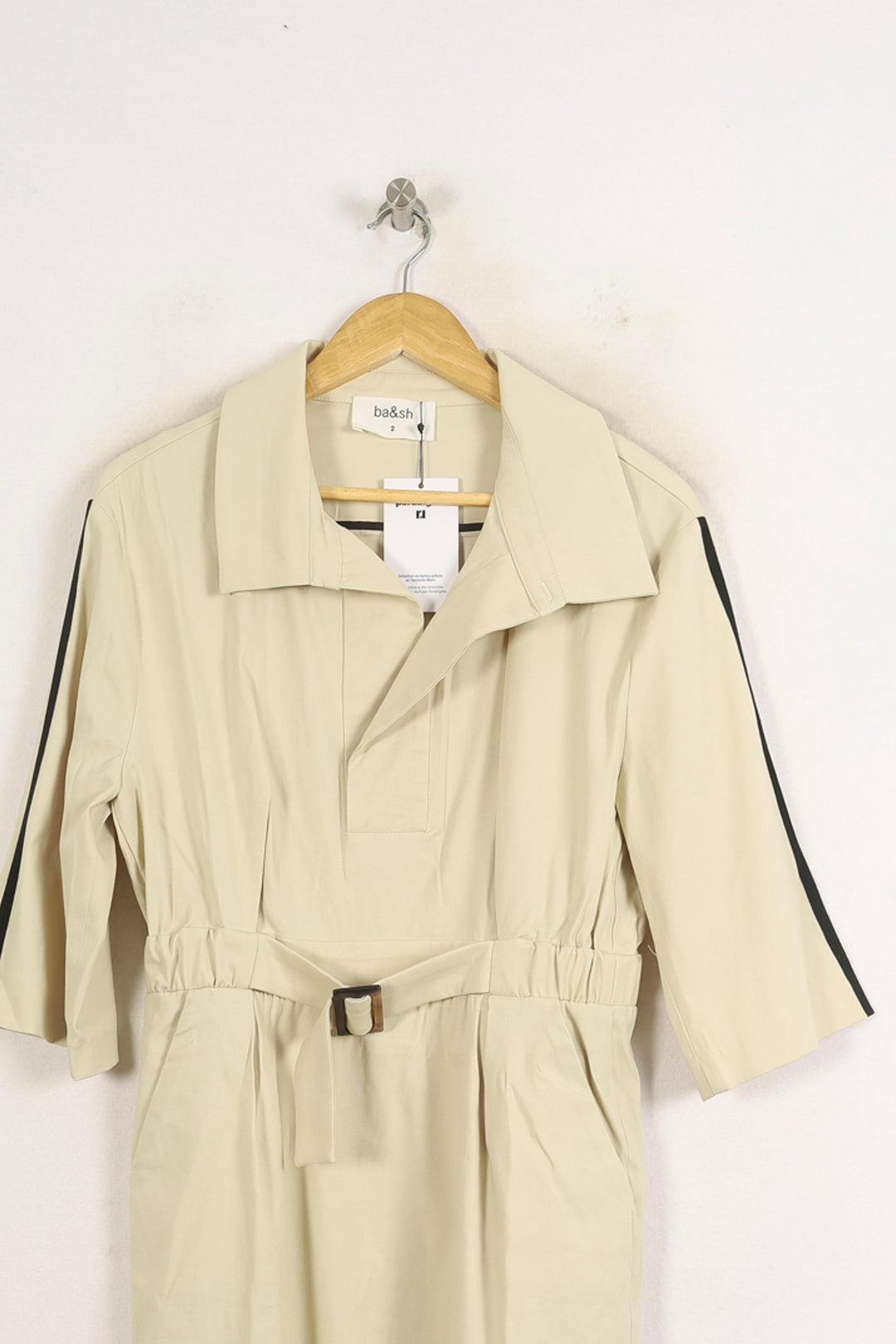 Robe Chemise Beige - Taille M/38 de la marque ba&sh | PARAD75548 - Vendu par Paradigme - Image 2