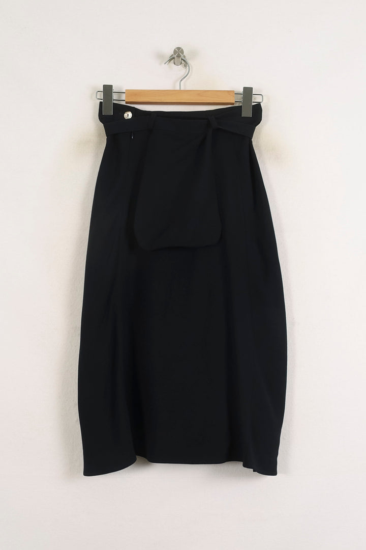 Jupe Midi Noire - Taille S/36 de la marque Ines de la Fressange Paris | PARAD75549 - Vendu par Paradigme - Image 4