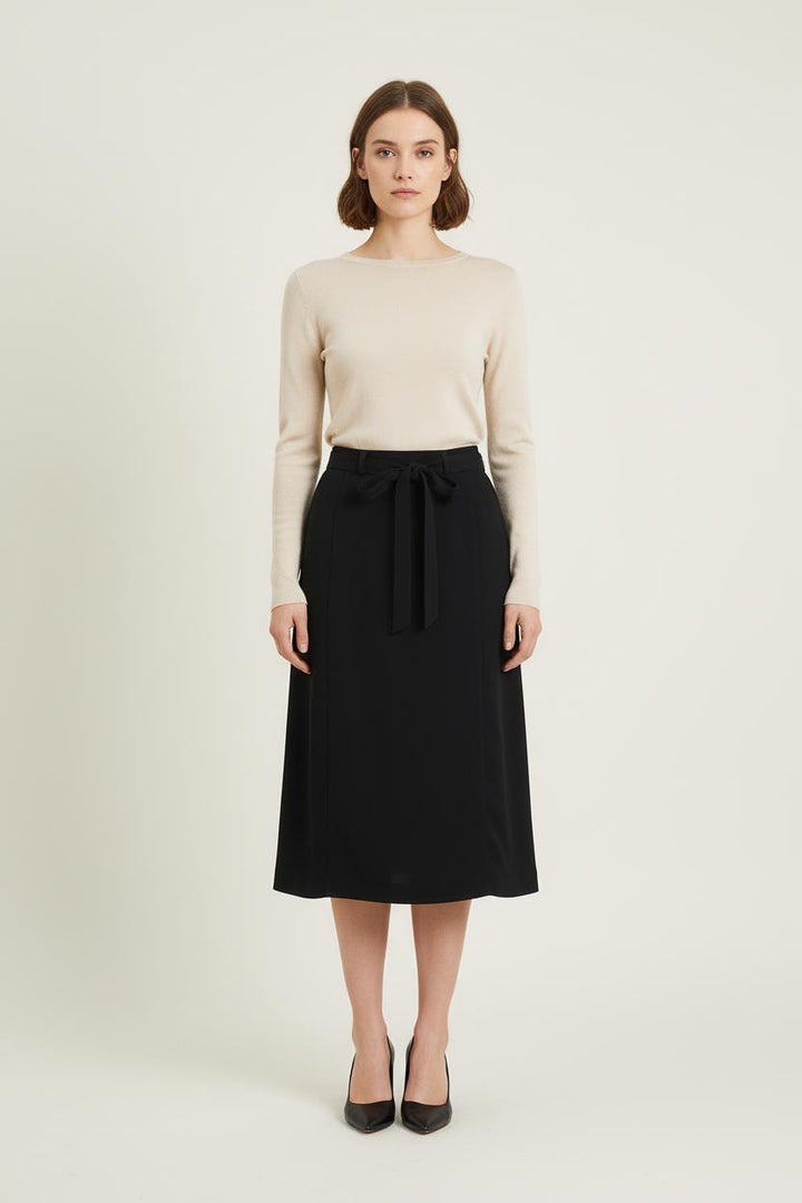 Jupe Midi Noire - Taille S/36 de la marque Ines de la Fressange Paris | PARAD75549 - Vendu par Paradigme - Image 1