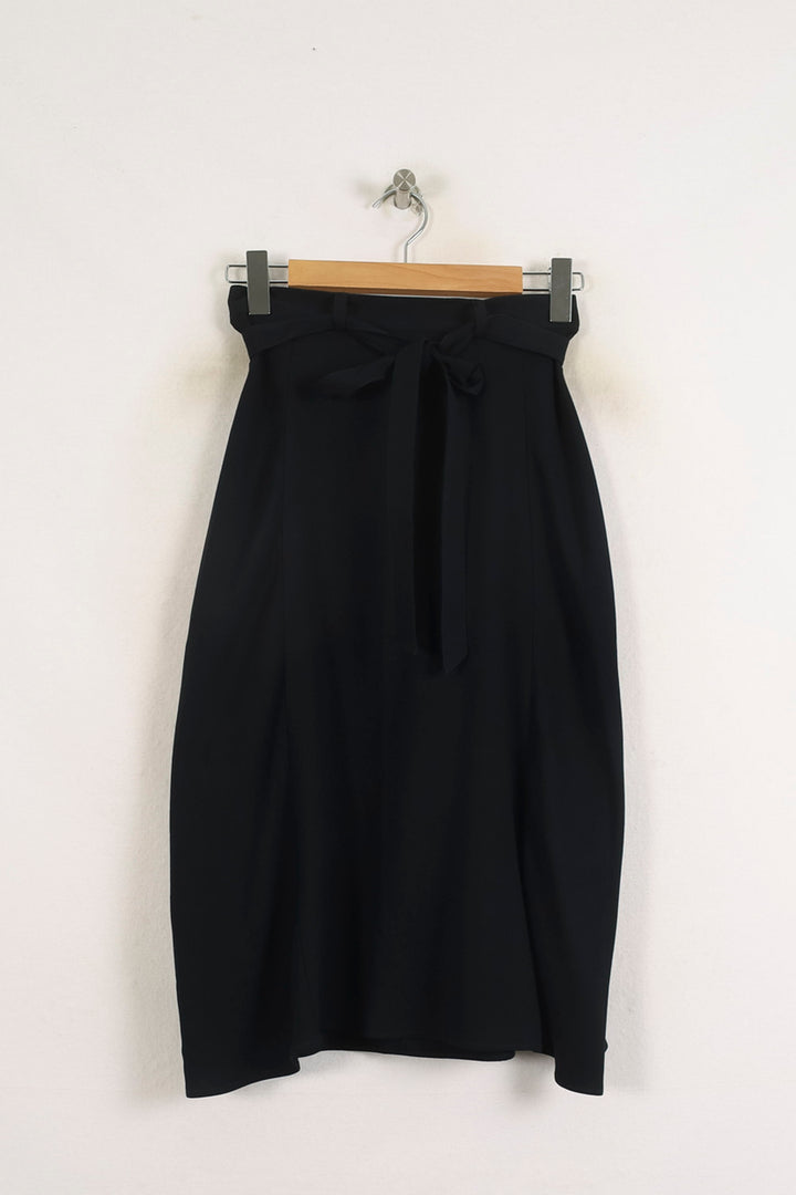 Jupe Midi Noire - Taille S/36 de la marque Ines de la Fressange Paris | PARAD75549 - Vendu par Paradigme - Image 2