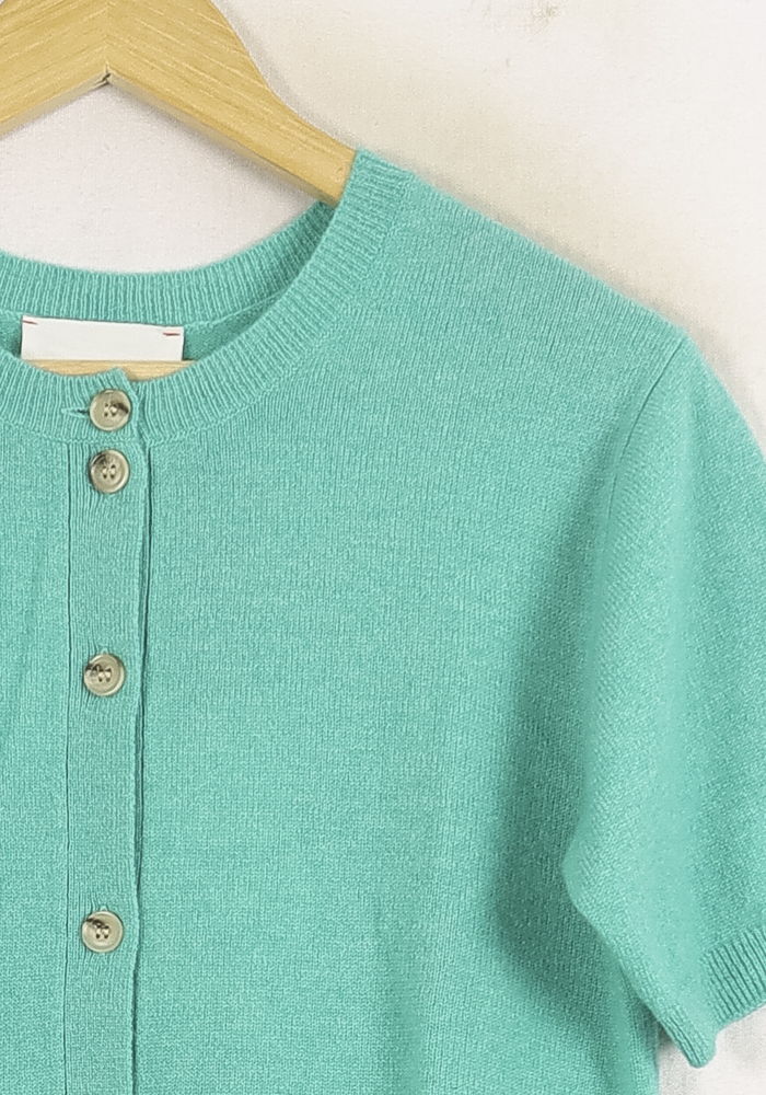 Cardigan Vert - Taille S/36 de la marque Absolut Cashmere | PARAD75559 - Vendu par Paradigme - Image 3