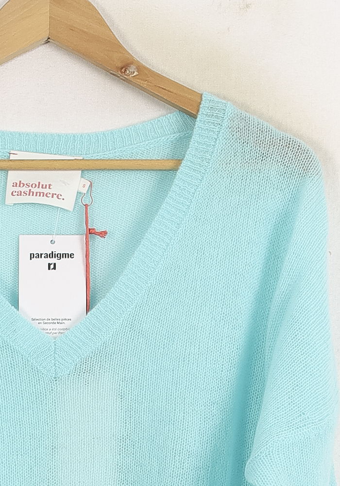 Pull Bleu - Taille S/36 de la marque Absolut Cashmere | PARAD75564 - Vendu par Paradigme - Image 3