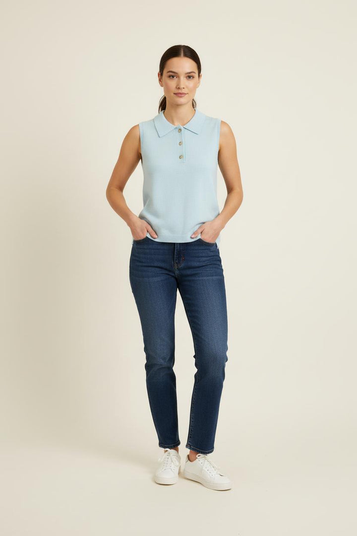 Débardeur Bleu - Taille S/36 de la marque Absolut Cashmere | PARAD75566 - Vendu par Paradigme - Image 1
