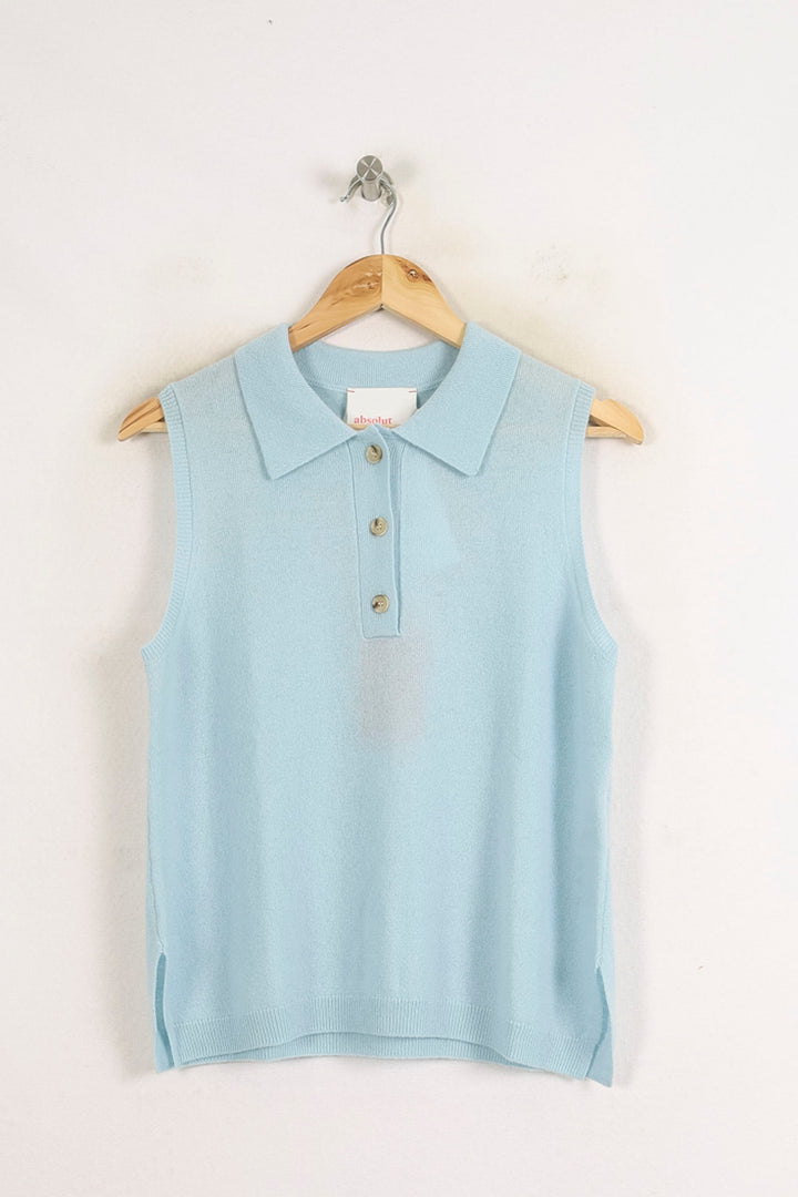 Débardeur Bleu - Taille S/36 de la marque Absolut Cashmere | PARAD75566 - Vendu par Paradigme - Image 2