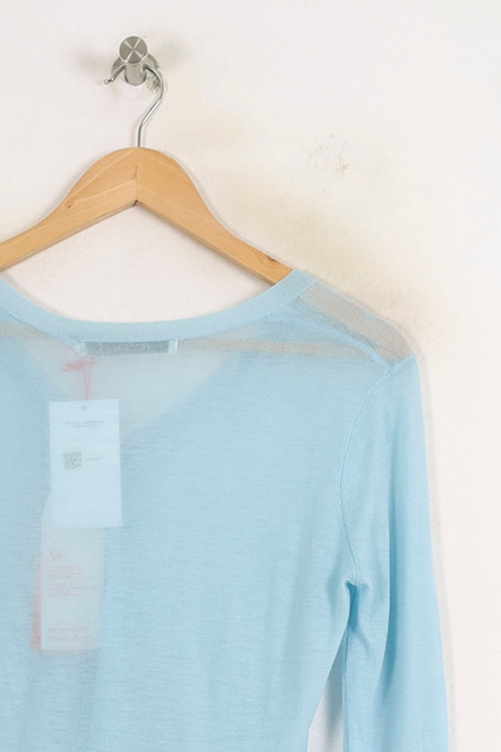 Cardigan Bleu Clair - Taille S/36 de la marque Absolut Cashmere | PARAD75567 - Vendu par Paradigme - Image 4