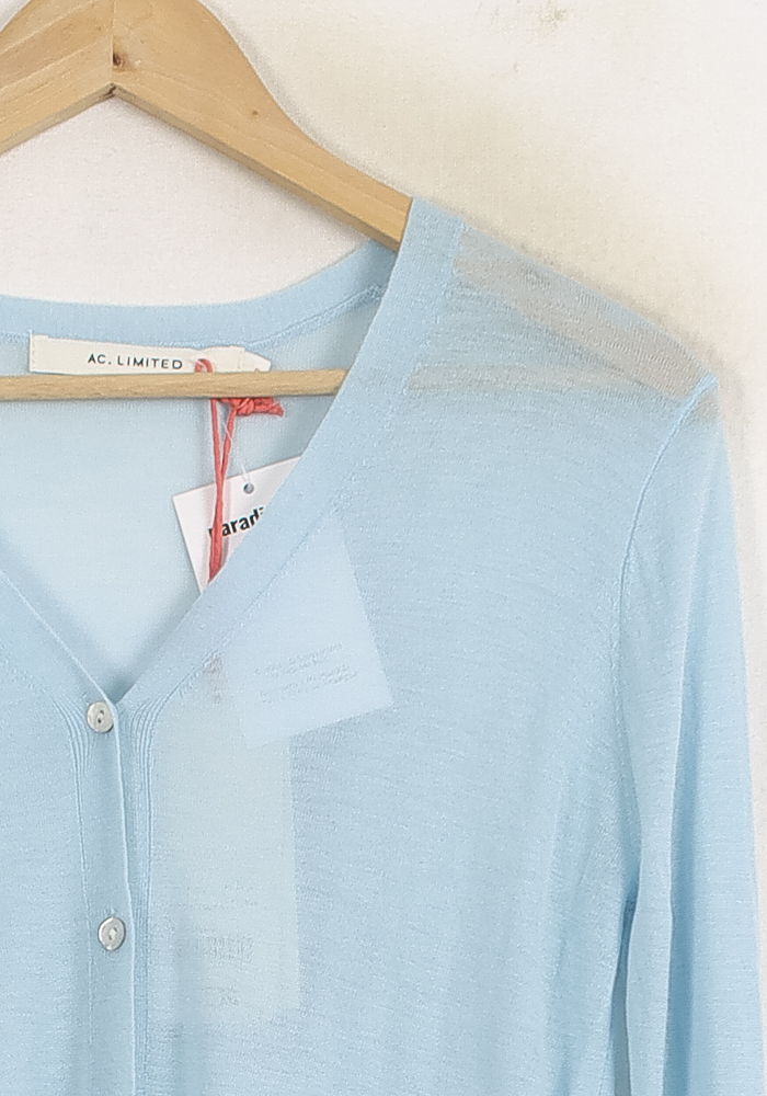Cardigan Bleu Clair - Taille S/36 de la marque Absolut Cashmere | PARAD75567 - Vendu par Paradigme - Image 3
