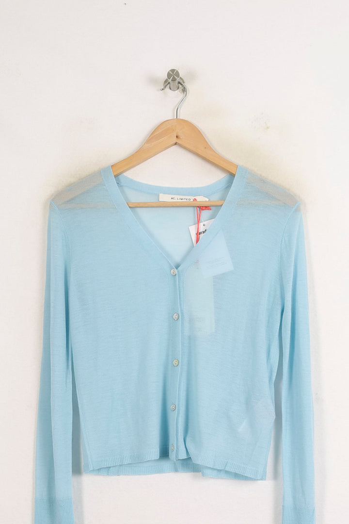 Cardigan Bleu Clair - Taille S/36 de la marque Absolut Cashmere | PARAD75567 - Vendu par Paradigme - Image 2