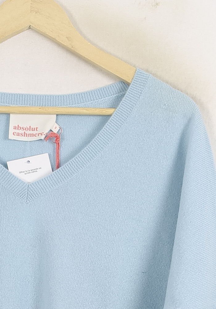 Pull Bleu clair - Taille S/36 de la marque Absolut Cashmere | PARAD75568 - Vendu par Paradigme - Image 3