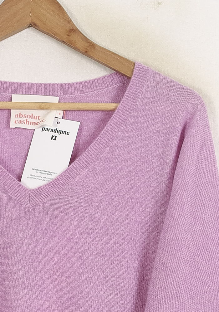 Pull Violet - Taille S/36 de la marque Absolut Cashmere | PARAD75572 - Vendu par Paradigme - Image 3