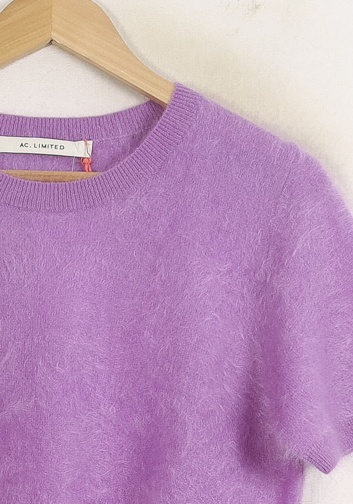 Pull Manche Courte Violet - Taille S/36 de la marque Absolut Cashmere | PARAD75577 - Vendu par Paradigme - Image 3