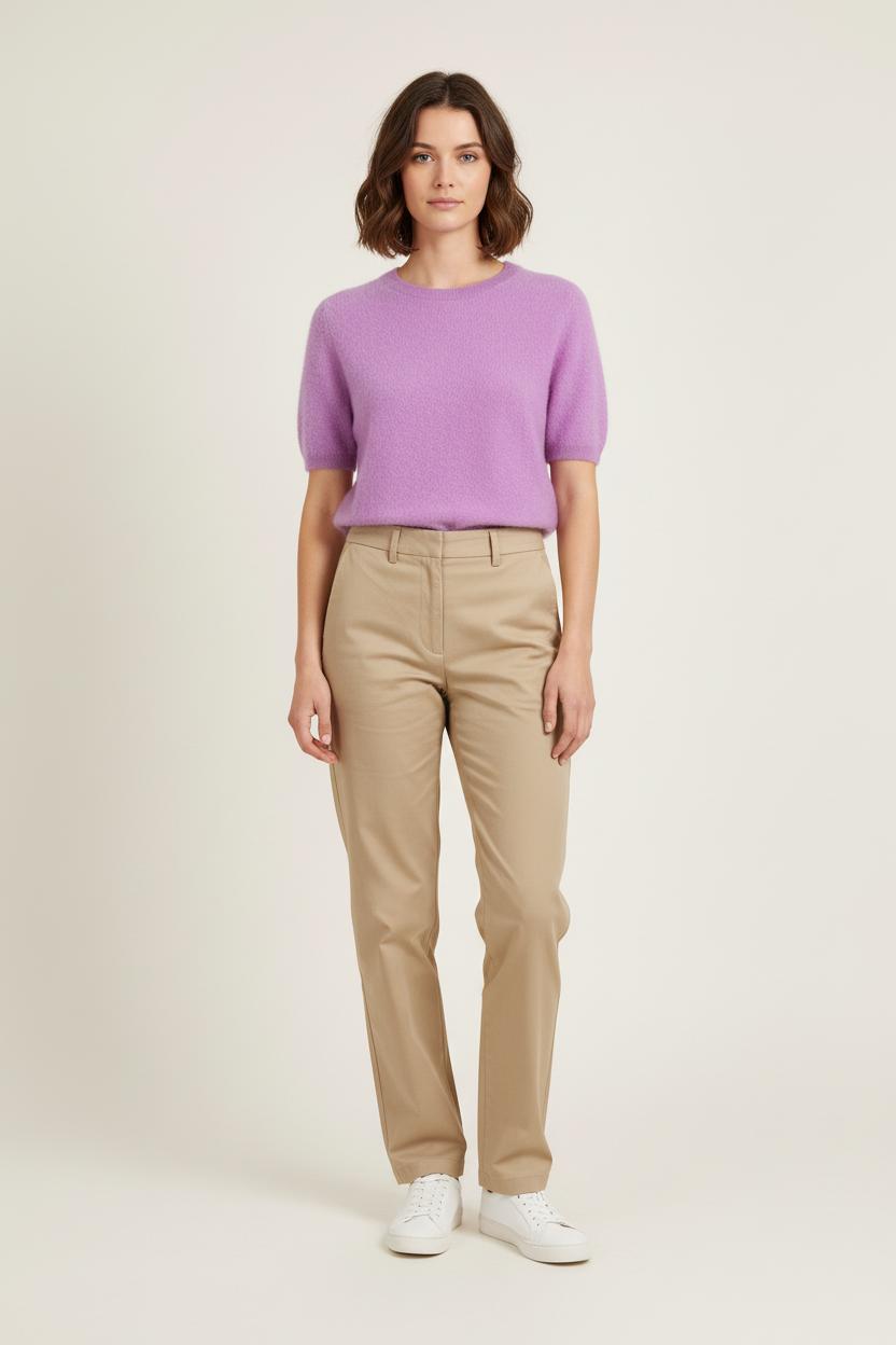 Pull Manche Courte Violet - Taille S/36 de la marque Absolut Cashmere | PARAD75577 - Vendu par Paradigme - Image 1