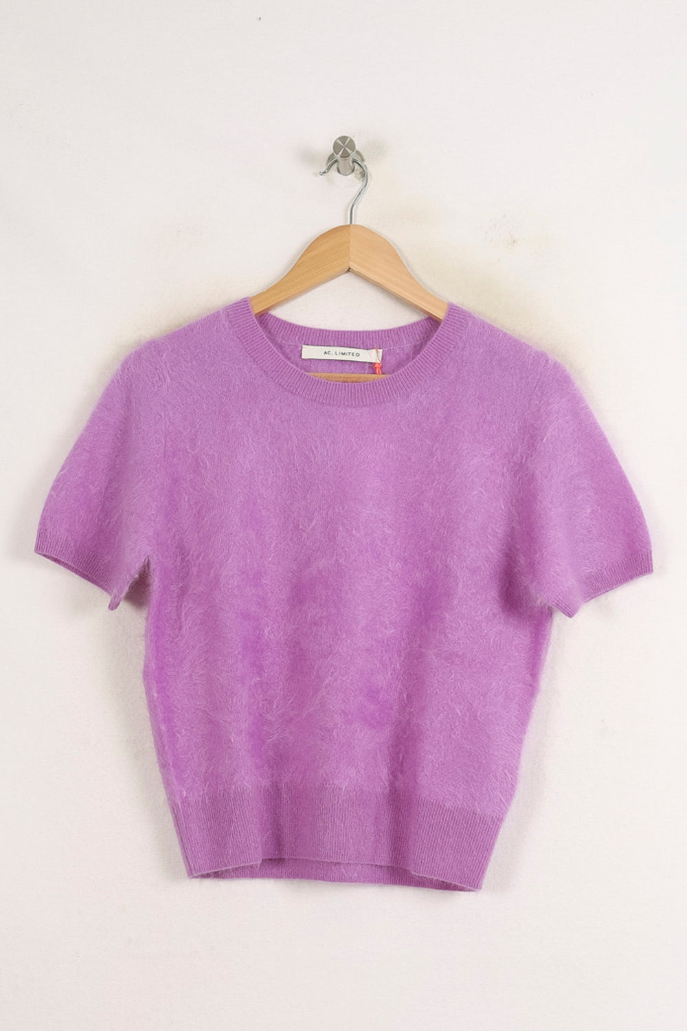 Pull Manche Courte Violet - Taille S/36 de la marque Absolut Cashmere | PARAD75577 - Vendu par Paradigme - Image 2