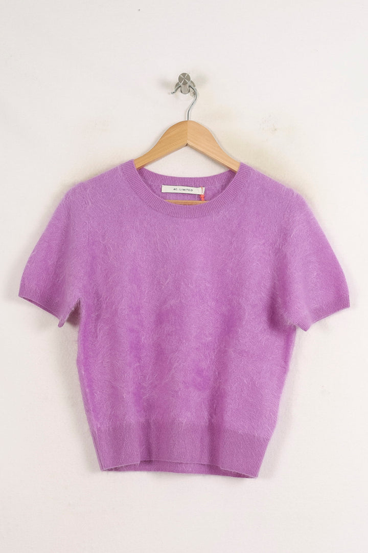 Pull Manche Courte Violet - Taille S/36 de la marque Absolut Cashmere | PARAD75577 - Vendu par Paradigme - Image 2
