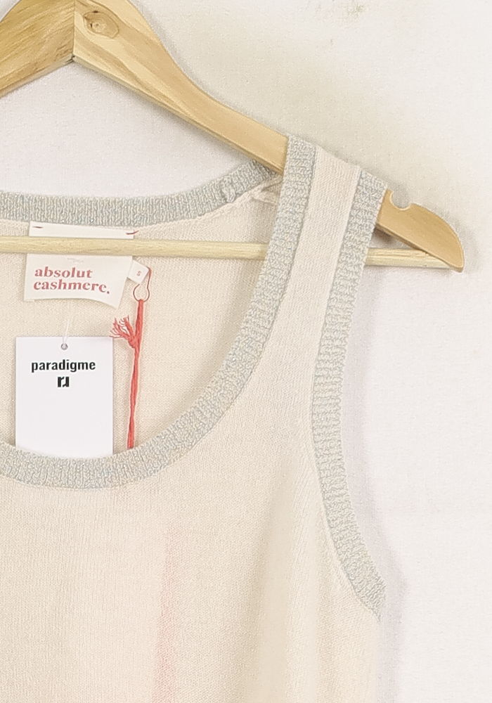 Débardeur Blanc - Taille S/36 de la marque Absolut Cashmere | PARAD75580 - Vendu par Paradigme - Image 3