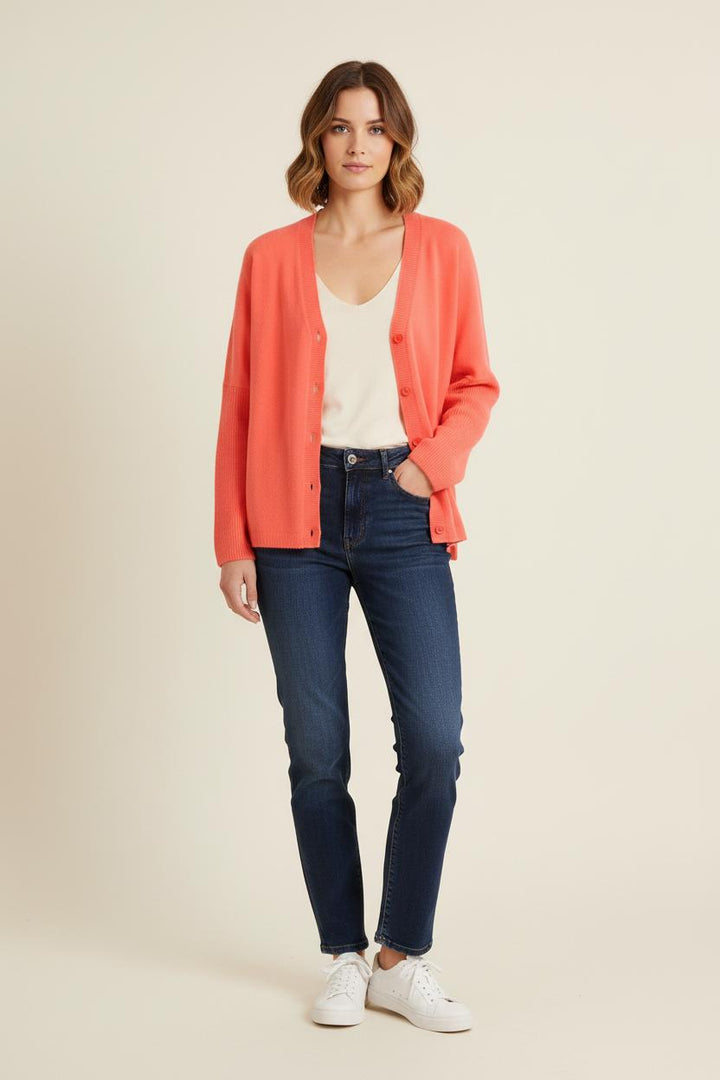 Cardigan Orange - Taille S/36 de la marque Absolut Cashmere | PARAD75584 - Vendu par Paradigme - Image 1