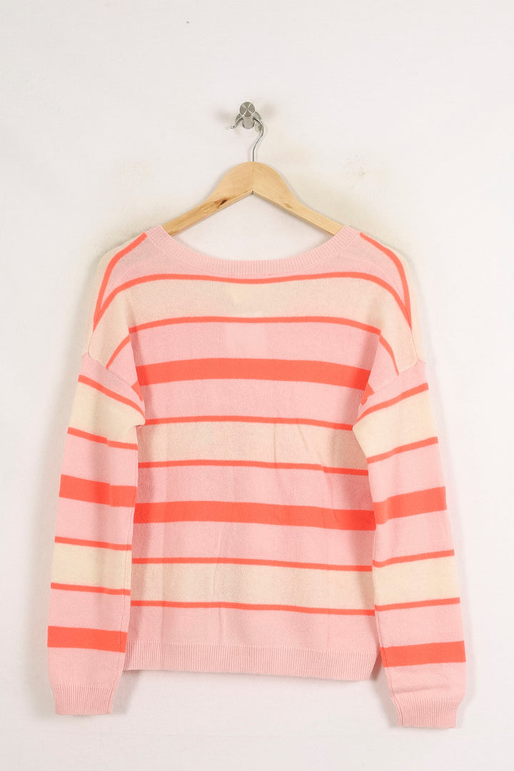 Pull Rose et Blanc - Taille S/36 de la marque Absolut Cashmere | PARAD75587 - Vendu par Paradigme - Image 4