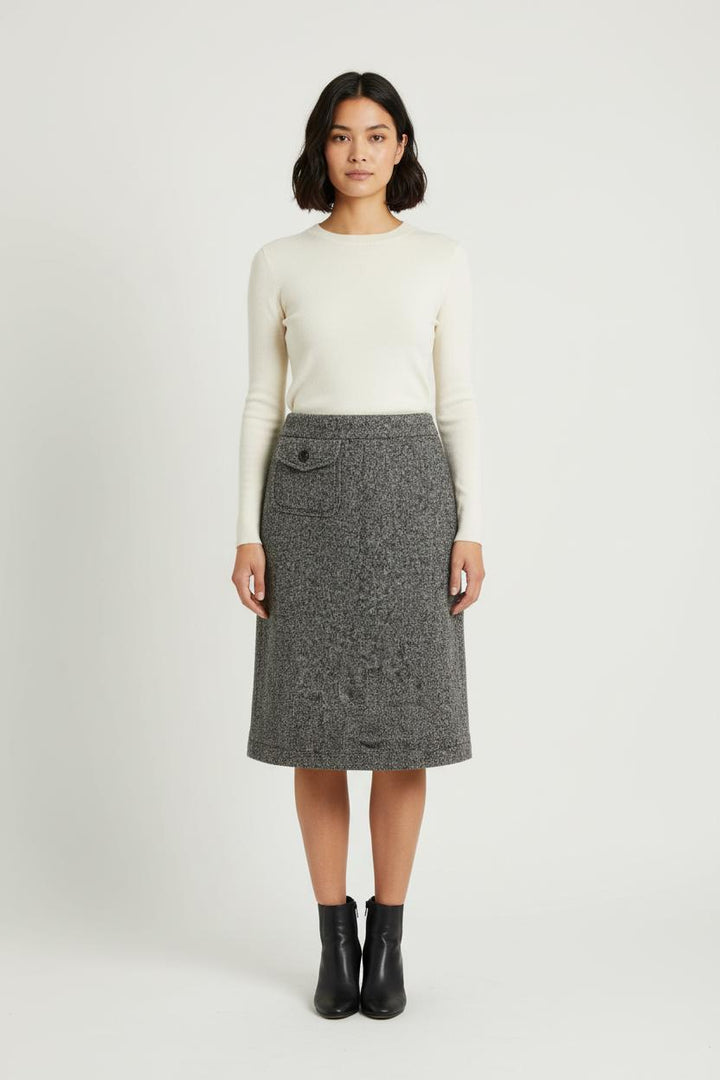 Jupe Droite Grise - Taille XL/42 de la marque Gerard Darel | PARAD75599 - Vendu par Paradigme - Image 1