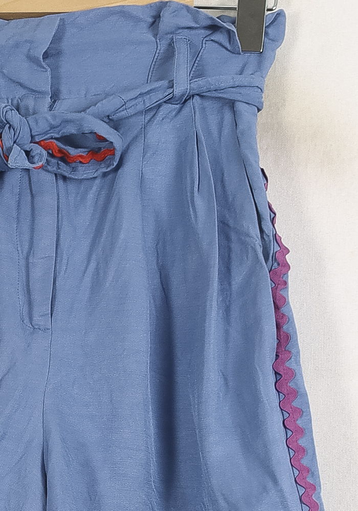 Short Taille Haute Bleu - Taille S/36 de la marque Tara Jarmon | PARAD75604 - Vendu par Paradigme - Image 3