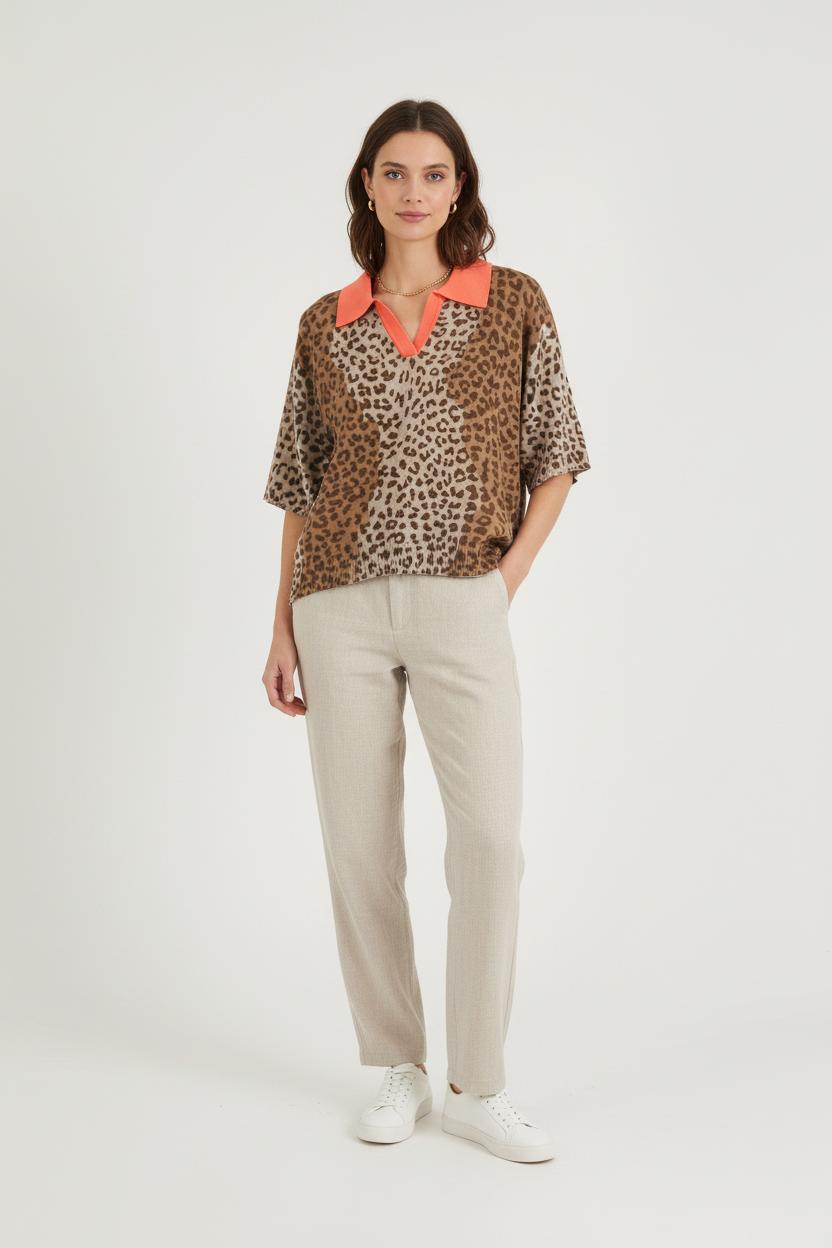 Pull Marron et Orange - Taille S/36 de la marque Absolut Cashmere | PARAD75609 - Vendu par Paradigme - Image 1