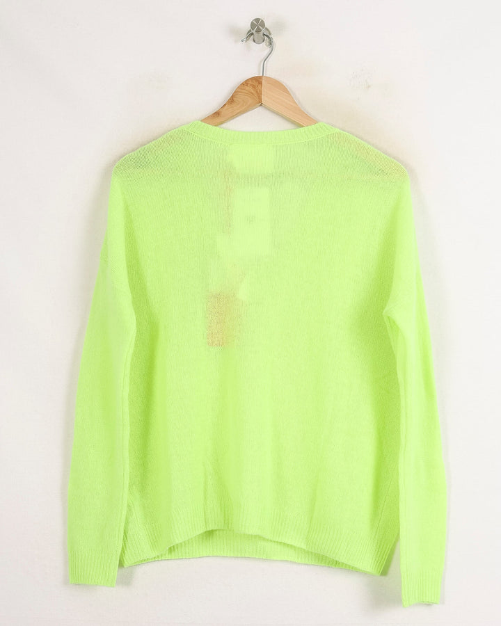 Pull Col V Vert - Taille S/36