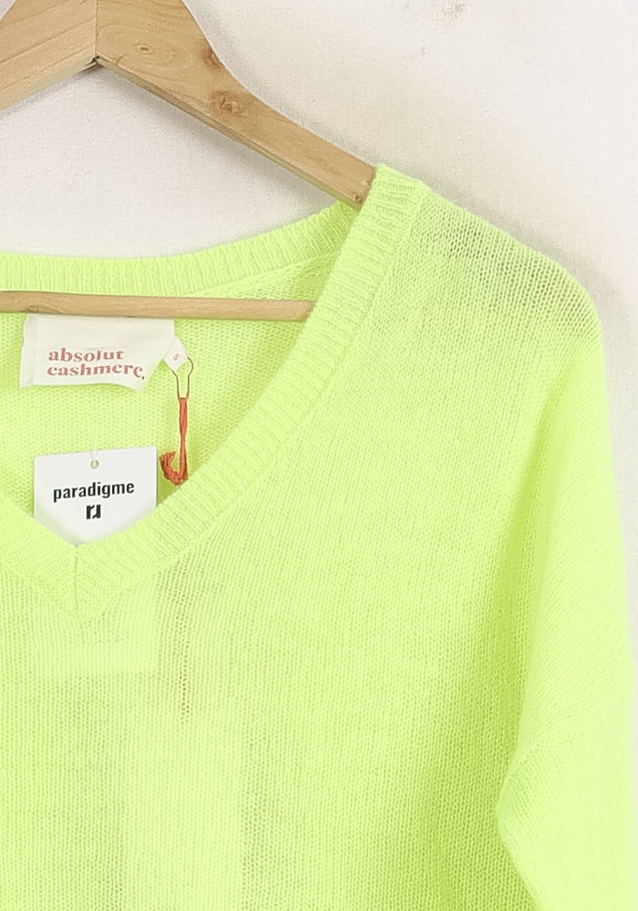 Pull Col V Vert - Taille S/36 de la marque Absolut Cashmere | PARAD75610 - Vendu par Paradigme - Image 3