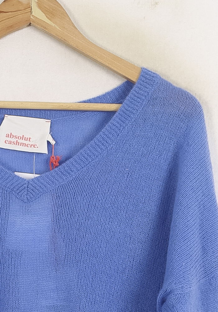 Pull Col V Bleu - Taille S/36 de la marque Absolut Cashmere | PARAD75613 - Vendu par Paradigme - Image 3