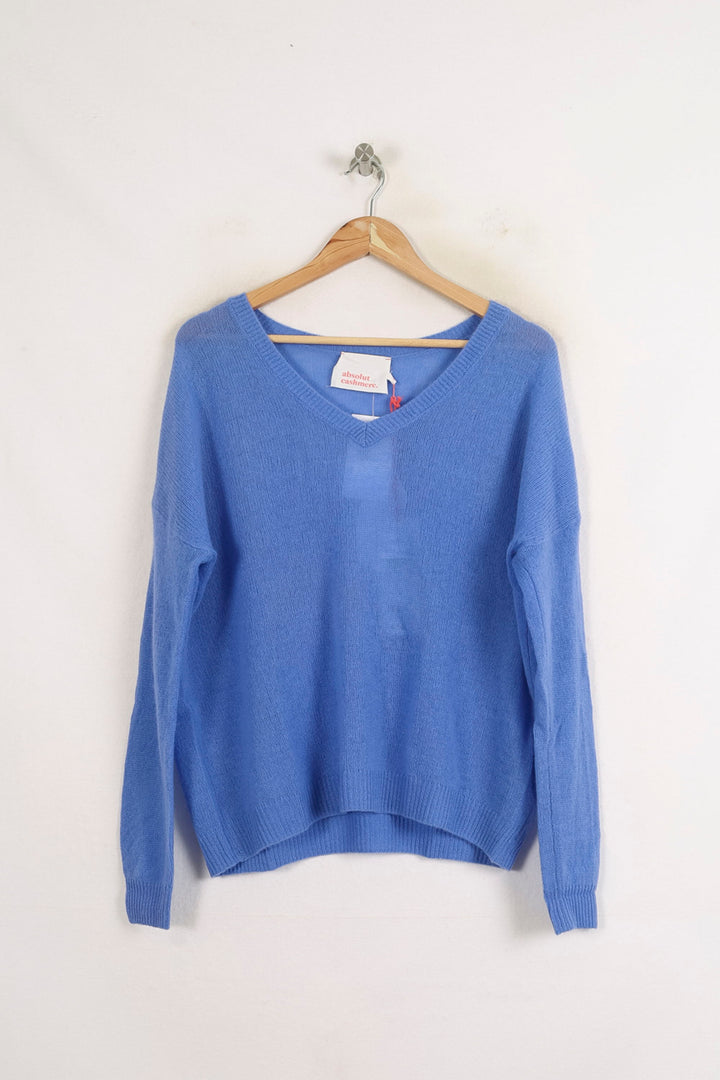 Pull Col V Bleu - Taille S/36 de la marque Absolut Cashmere | PARAD75613 - Vendu par Paradigme - Image 2