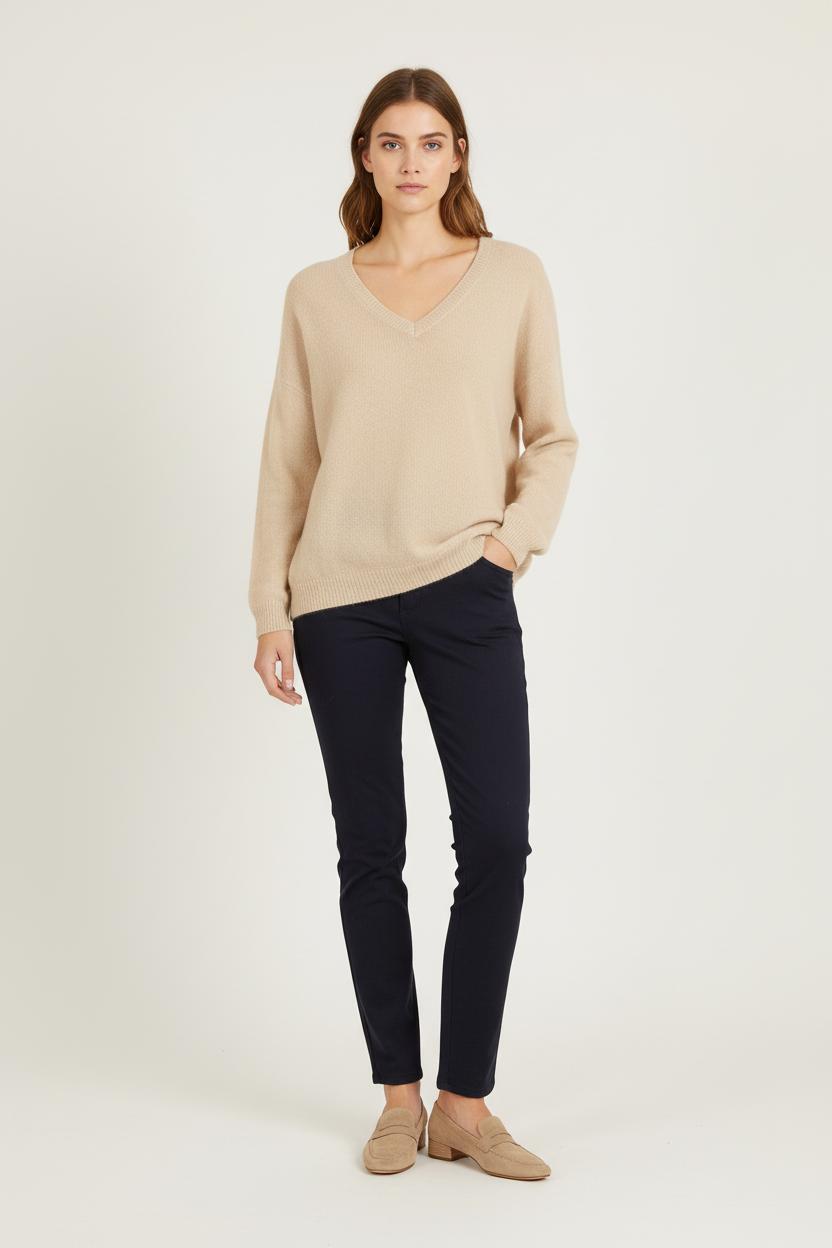 Pull Beige - Taille S/36 de la marque Absolut Cashmere | PARAD75615 - Vendu par Paradigme - Image 1