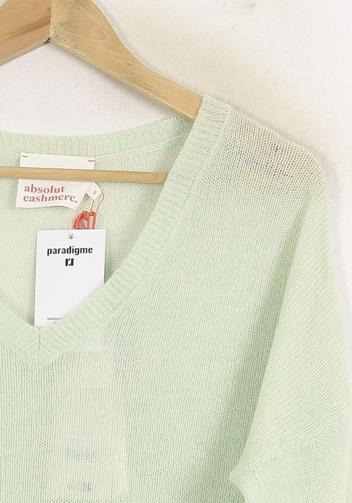 Pull Vert - Taille S/36 de la marque Absolut Cashmere | PARAD75618 - Vendu par Paradigme - Image 3