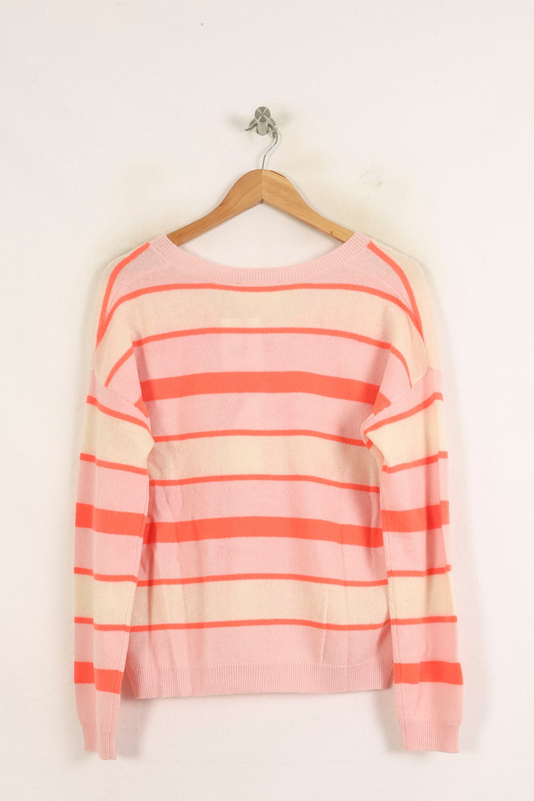 Pull Rayé Rose et Blanc - Taille S/36 de la marque Absolut Cashmere | PARAD75622 - Vendu par Paradigme - Image 4