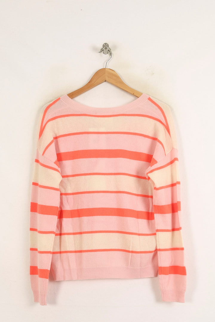 Pull Rayé Rose et Blanc - Taille S/36 de la marque Absolut Cashmere | PARAD75622 - Vendu par Paradigme - Image 4