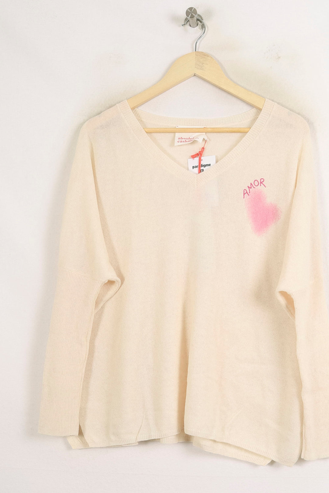 Pull Beige - Taille S/36 de la marque Absolut Cashmere | PARAD75625 - Vendu par Paradigme - Image 2