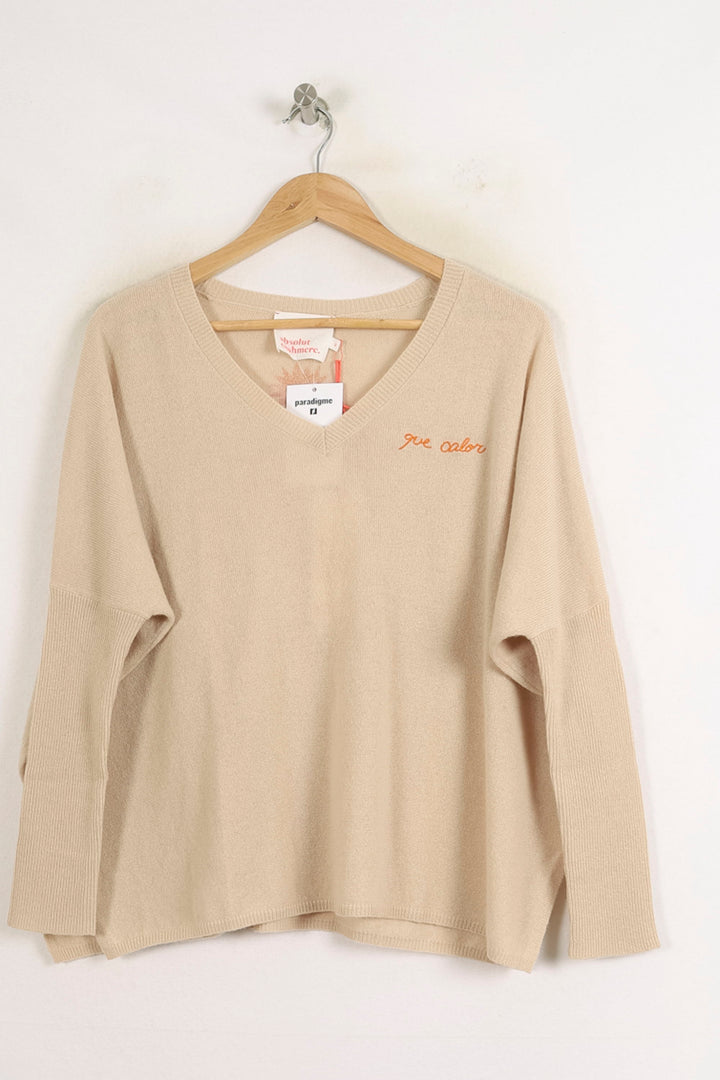 Pull Beige - Taille S/36 de la marque Absolut Cashmere | PARAD75626 - Vendu par Paradigme - Image 2