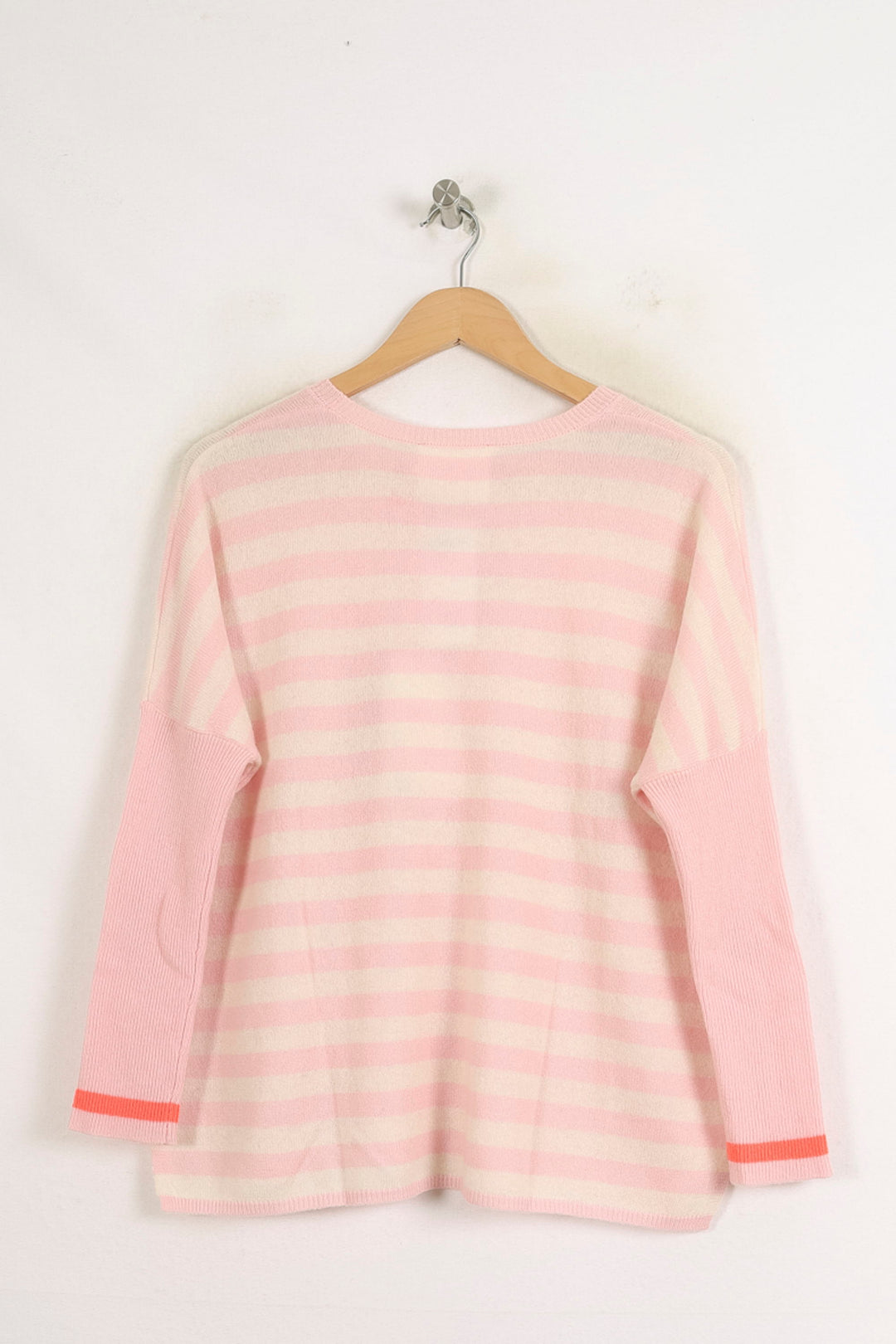 Pull Rayé Rose et Blanc - Taille S/36 de la marque Absolut Cashmere | PARAD75628 - Vendu par Paradigme - Image 4