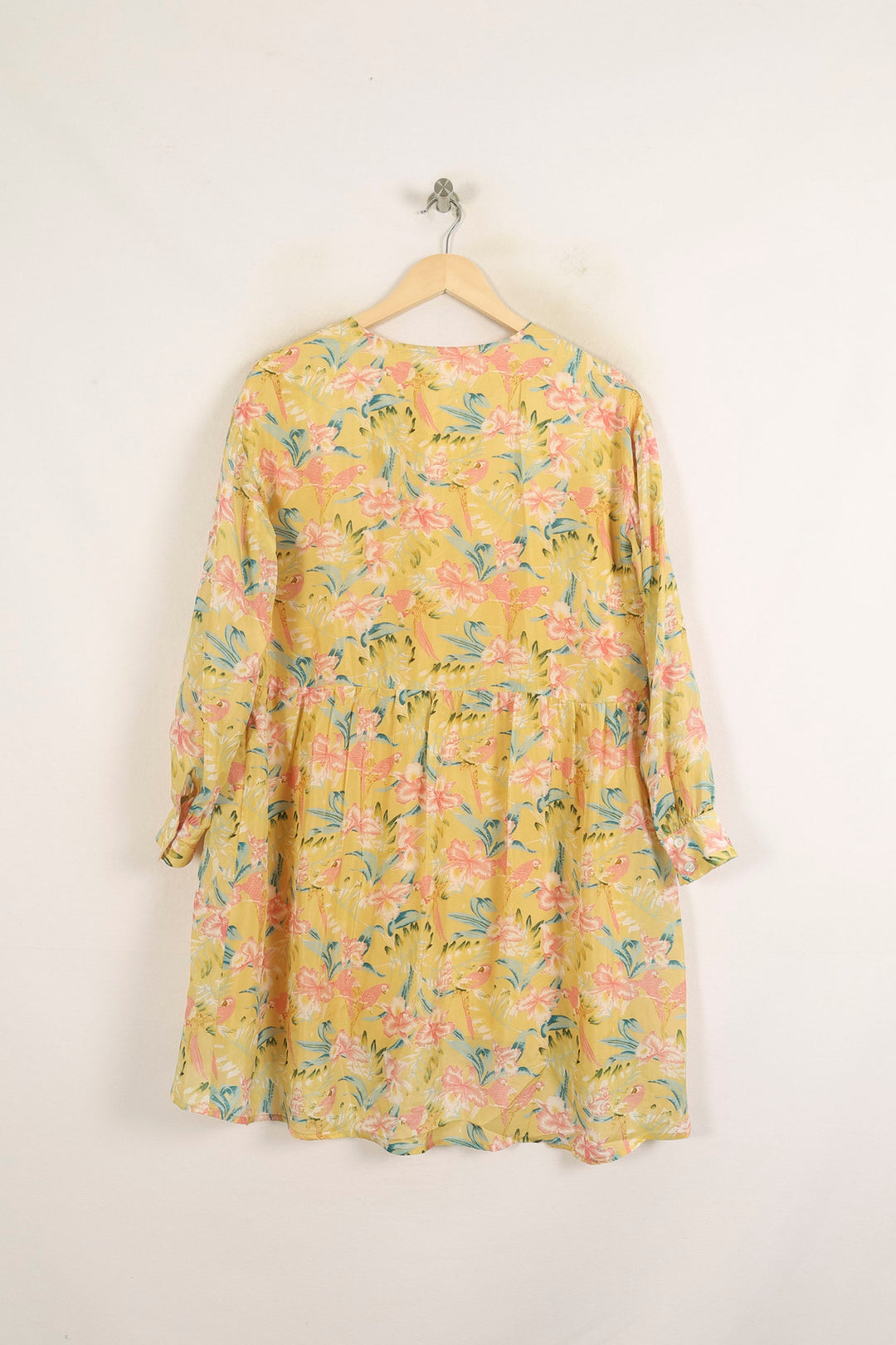 Robe Fleurie Jaune - Taille S/36 de la marque Louise Misha | PARAD75631 - Vendu par Paradigme - Image 4
