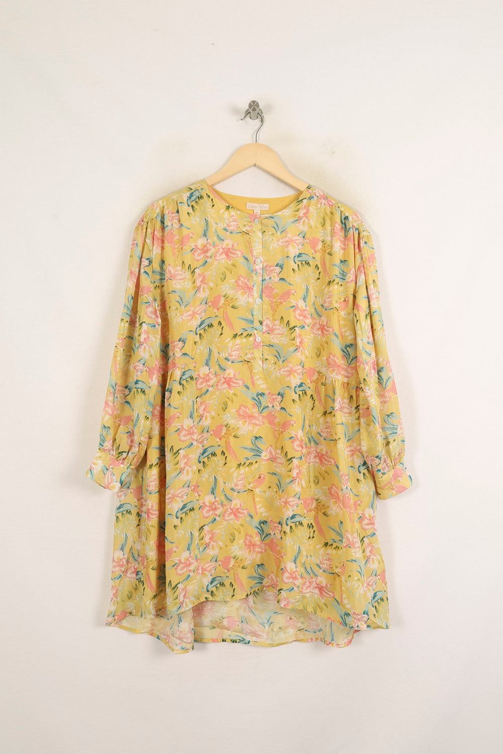 Robe Fleurie Jaune - Taille S/36 de la marque Louise Misha | PARAD75631 - Vendu par Paradigme - Image 2