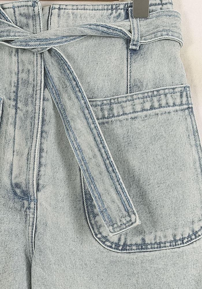 Short en Jean Bleu - Taille XS/34 de la marque Louise Misha | PARAD75633 - Vendu par Paradigme - Image 3