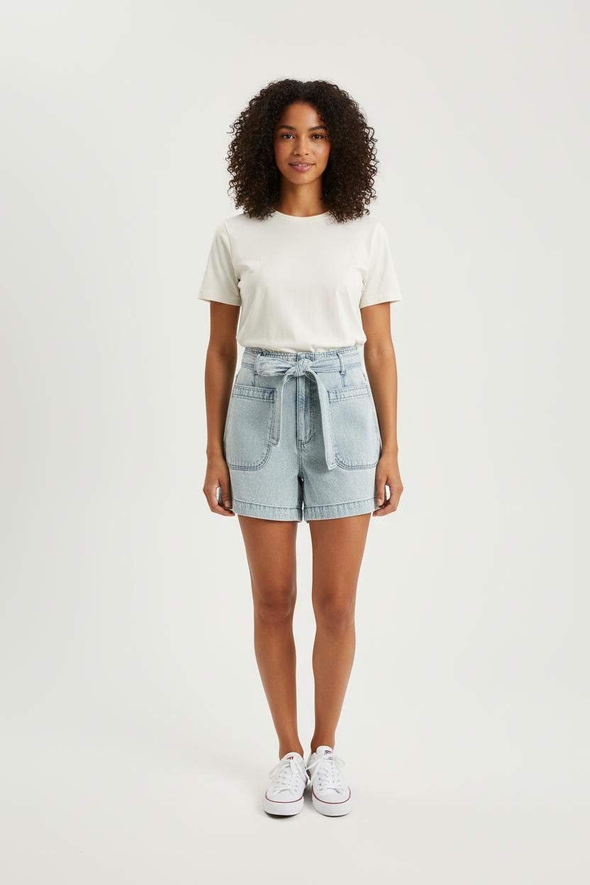 Short en Jean Bleu - Taille XS/34 de la marque Louise Misha | PARAD75633 - Vendu par Paradigme - Image 1