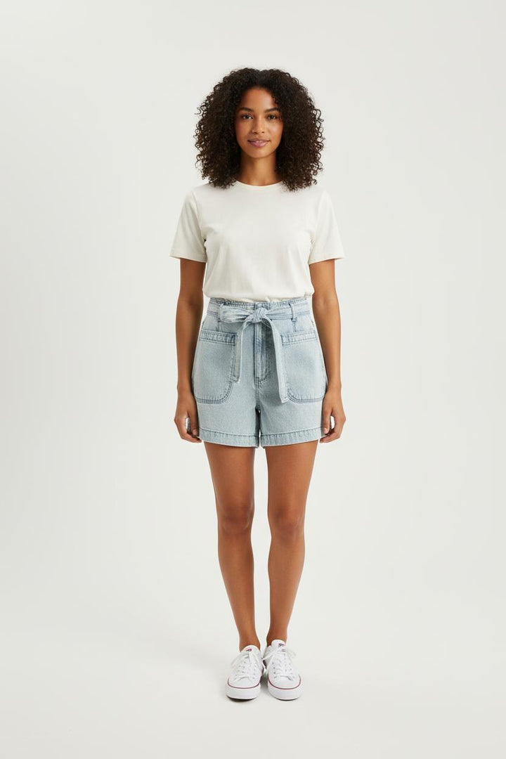 Short en Jean Bleu - Taille XS/34 de la marque Louise Misha | PARAD75633 - Vendu par Paradigme - Image 1