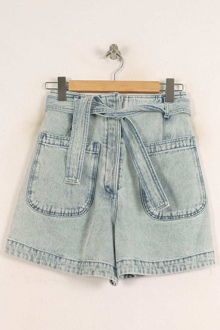 Short en Jean Bleu - Taille XS/34 de la marque Louise Misha | PARAD75633 - Vendu par Paradigme - Image 2