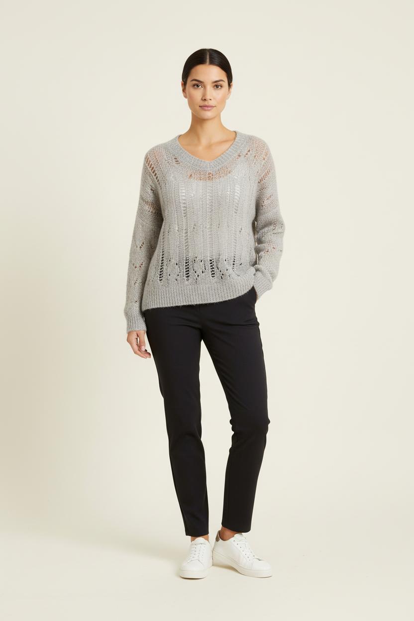 Pull Gris - Taille S/36 de la marque Louise Misha | PARAD75634 - Vendu par Paradigme - Image 1