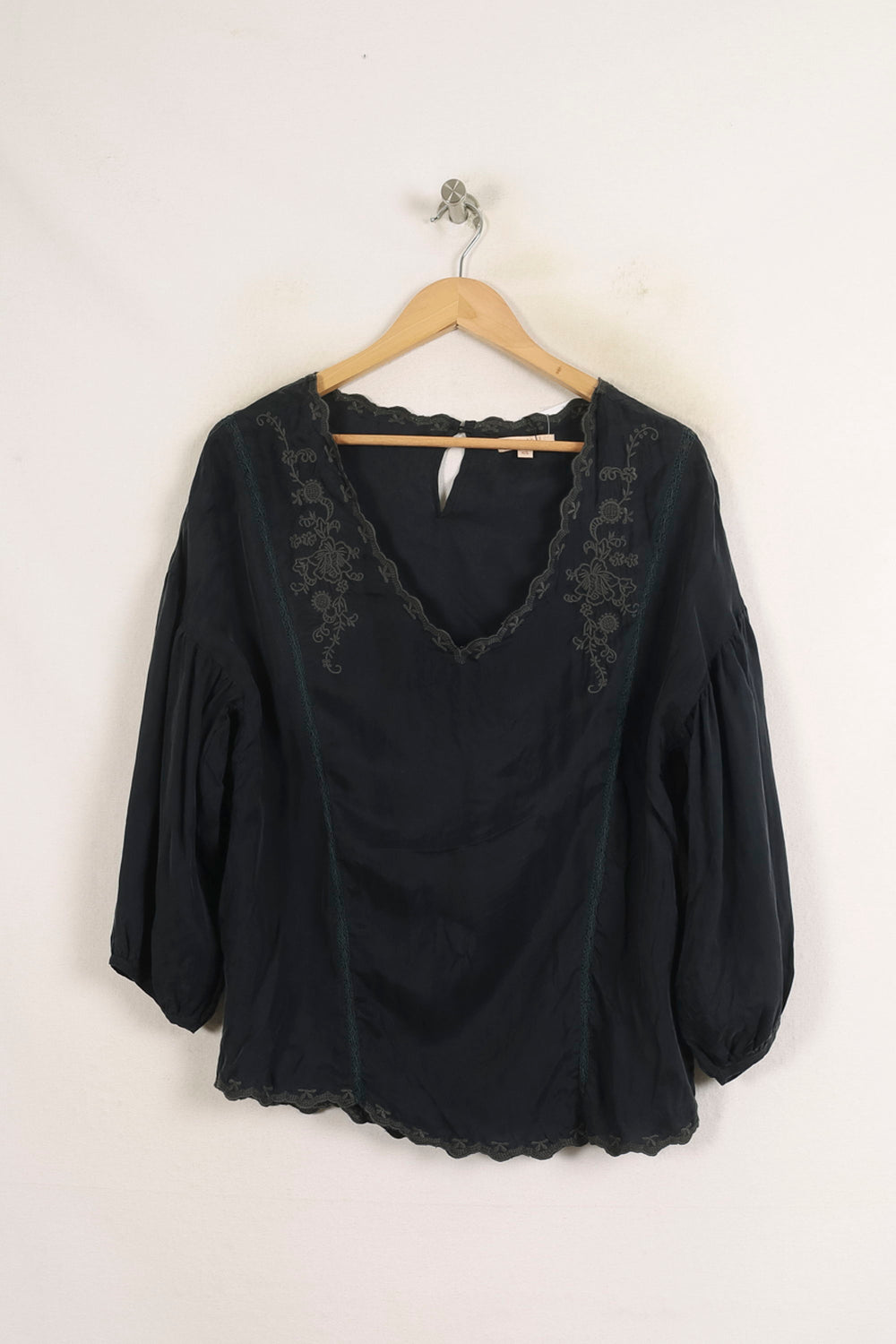 Blouse Noire - Taille S/36 de la marque Louise Misha | PARAD75638 - Vendu par Paradigme - Image 2