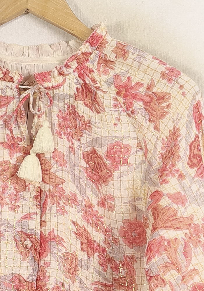 Blouse Rose et Blanche - Taille S/36 de la marque Louise Misha | PARAD75640 - Vendu par Paradigme - Image 3