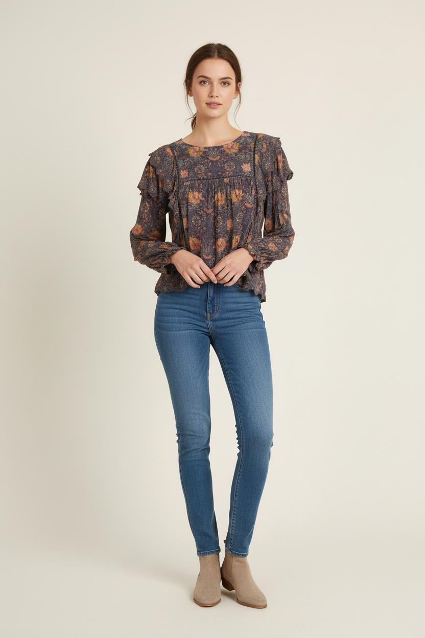 Blouse Violette - Taille S/36 de la marque Louise Misha | PARAD75641 - Vendu par Paradigme - Image 1